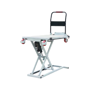 Electric Scissor Lift Trolley Hydraulic Lifting Platform Flatbed Cart