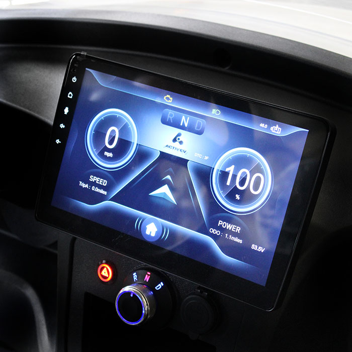 10.1 inch LCD screen display inside ActivEV cart