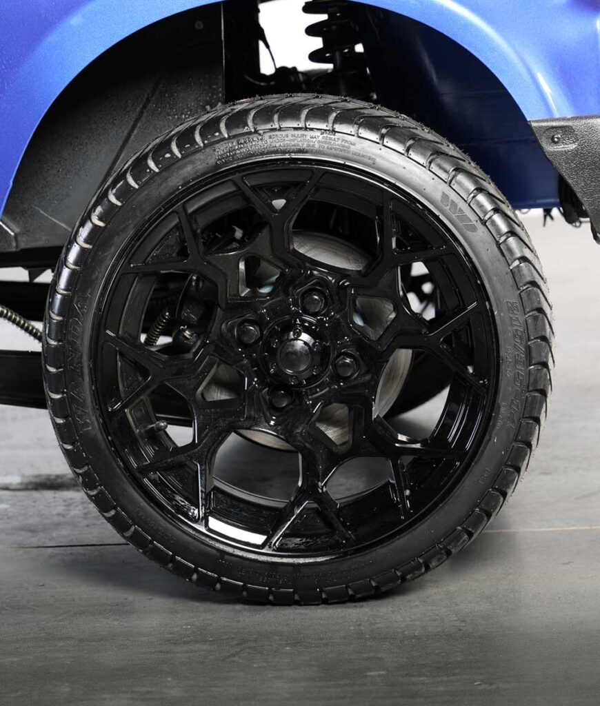 14 Inch Black Aluminum Rim and DOT Tire