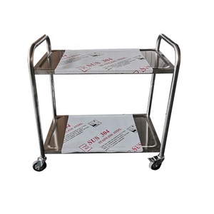 Commercial Catering Stainless Steel Round Tube Cart