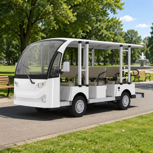 11 Seater Lithium Battery Open Top 48V 5kW AC Motor Electric Sightseeing Car