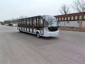Electric Passenger Sightseeing Car 23 Seats Tourist Excursion Shuttle Bus Street Sightseeing