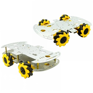 Mecanum Wheel Aluminum Car Chassis 4WD