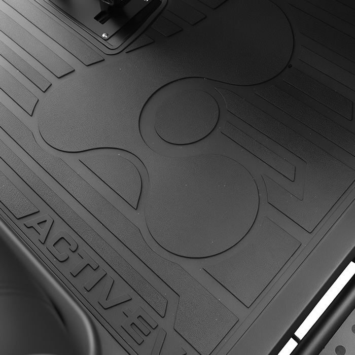 Heavy-duty molded ActivEV floor mat detail