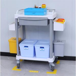 Hospital Clinic ABS Nursing Cart Emergency Treatment Trolley