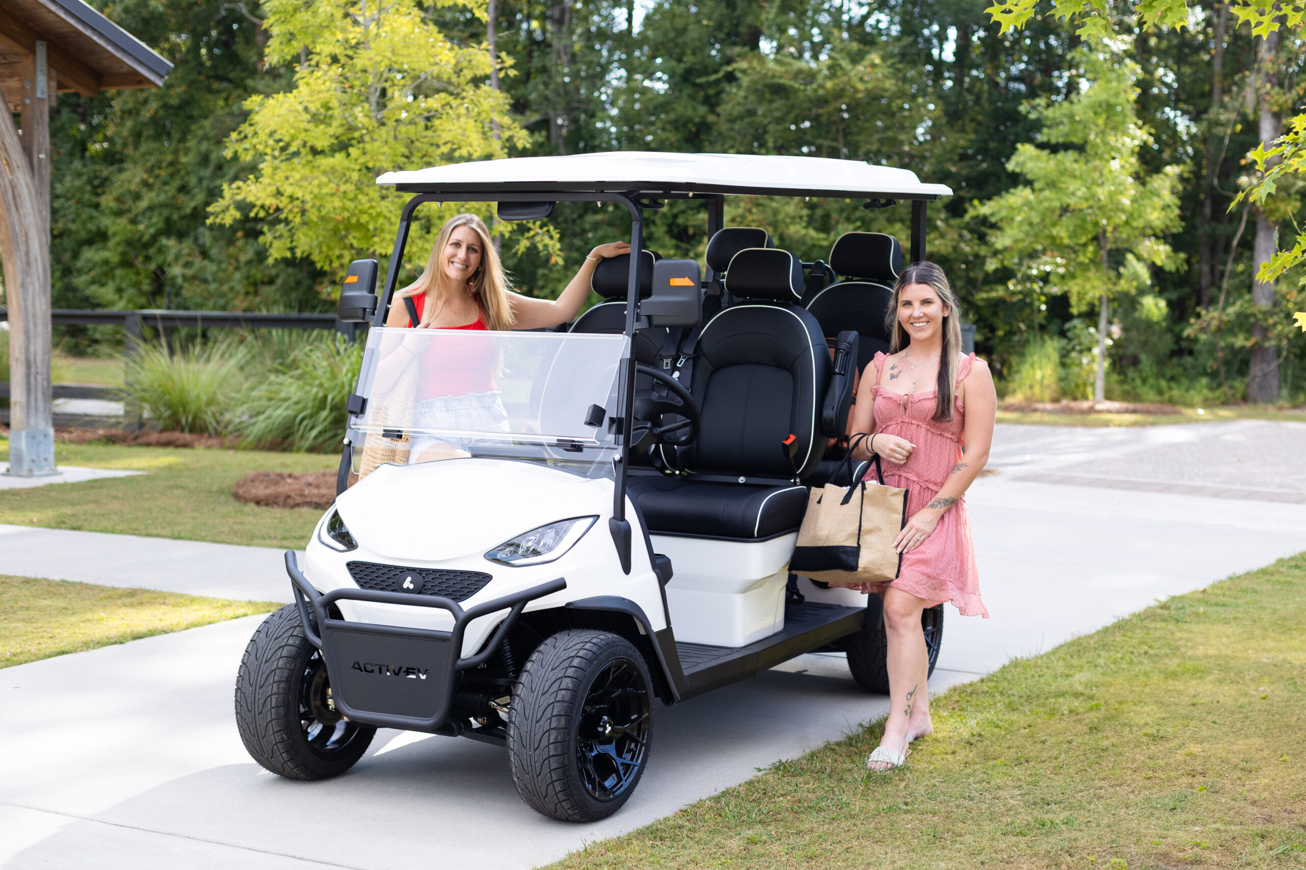 ActivEV Pulse 4 Passenger forward facing street legal LSV exterior profile
